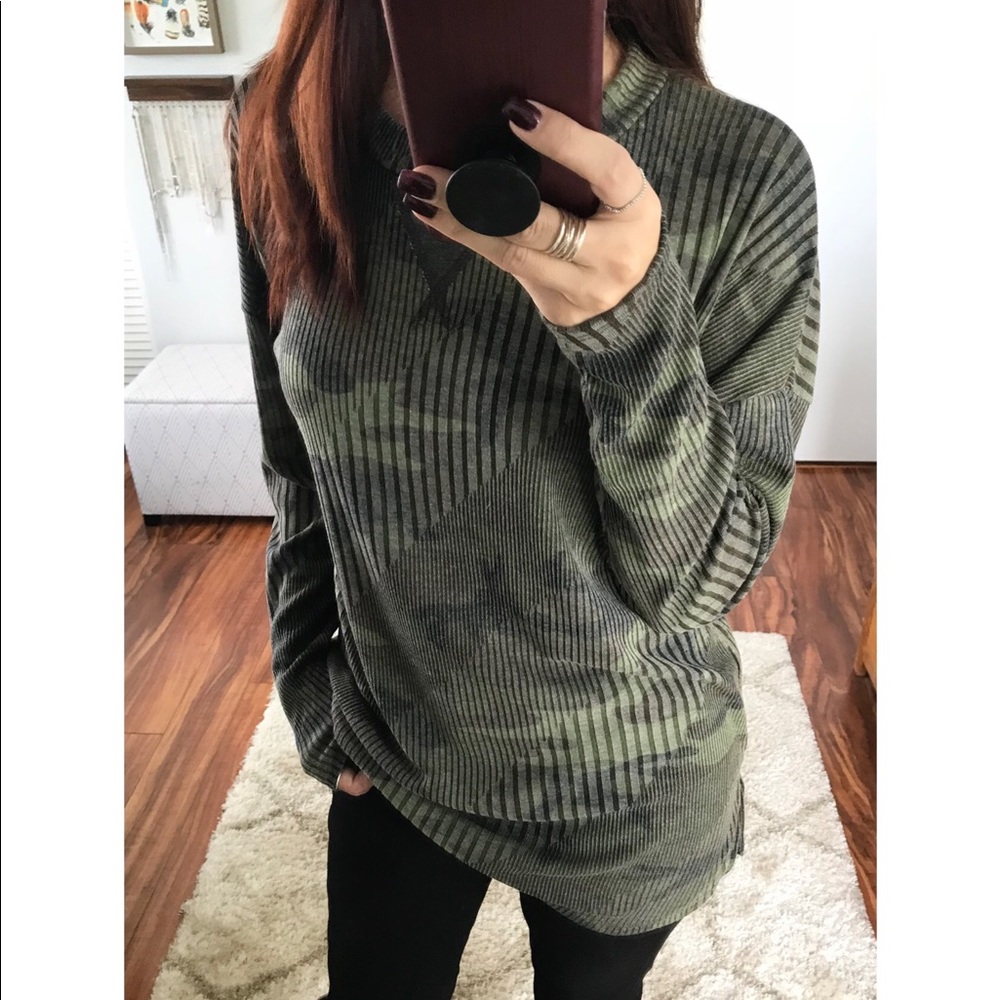 🆕 LAST 1 | EVE Ribbed Camo LS Top - Picture 5 of 7
